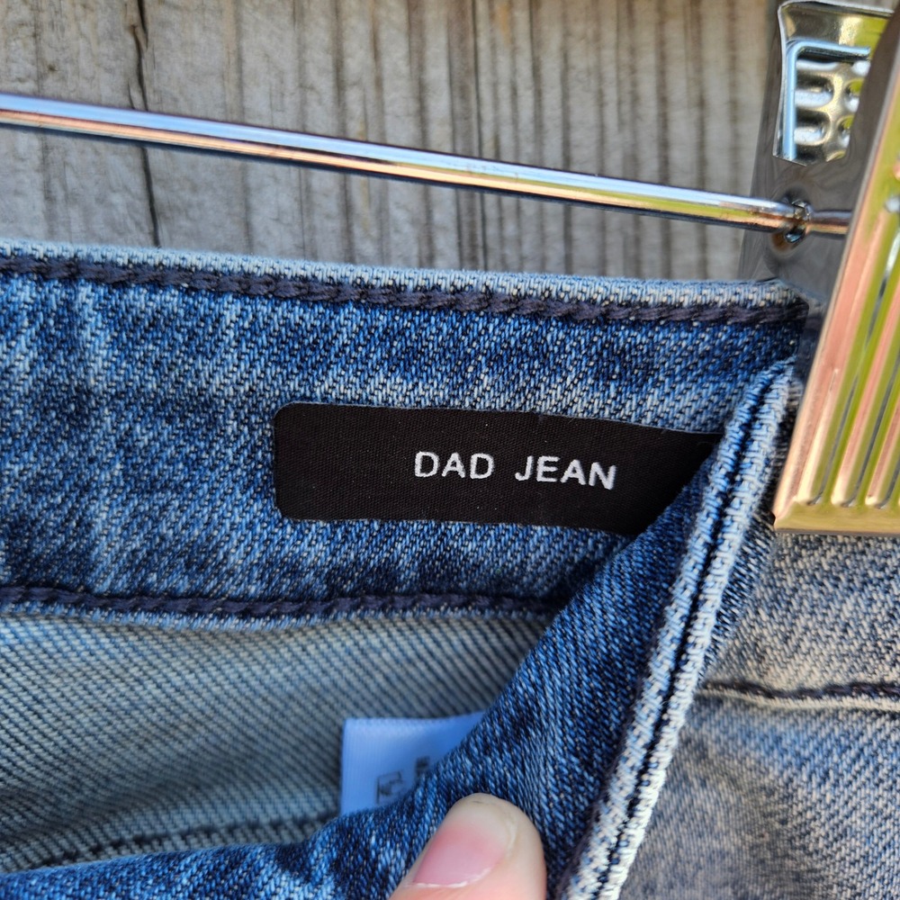 Judy Blue Dad Jeans High Rise Distressed Straight Leg Medium Wash JB88859 9/29 - Picture 5 of 6